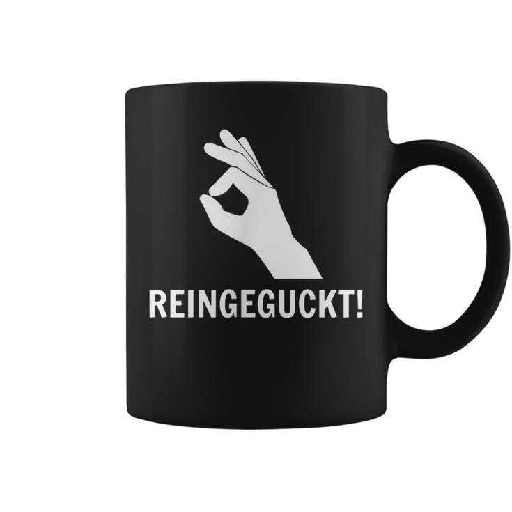 Haha Lol Reingegluckt You Looked Rein Geguckt Geschaut Fun Tassen