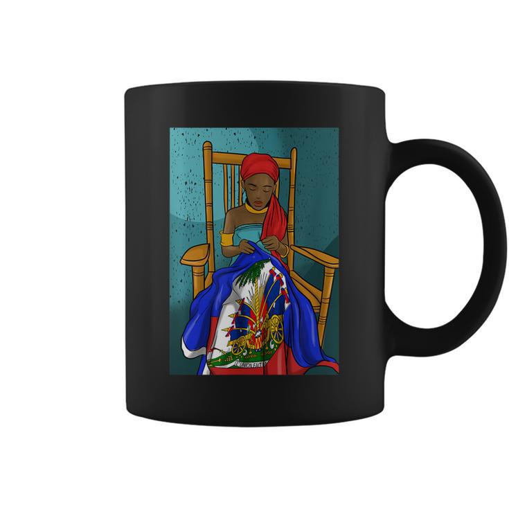 Haiti Haitian Flag Day Proud Woman Ayiti Girl  Coffee Mug