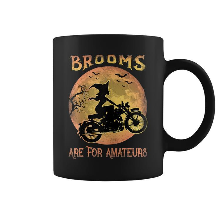 Halloween Brooms Are For Amateurs Motorcycle Funny Witch Gift For Womens Coffee Mug