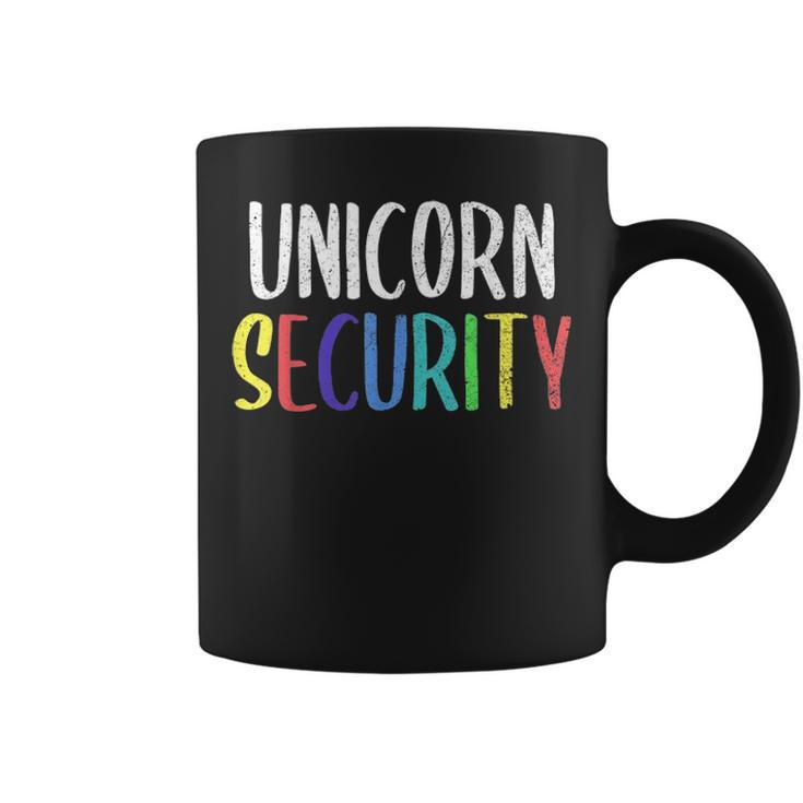 Halloween Dad Mom Daughter Adult Costume Unicorn Security Coffee Mug