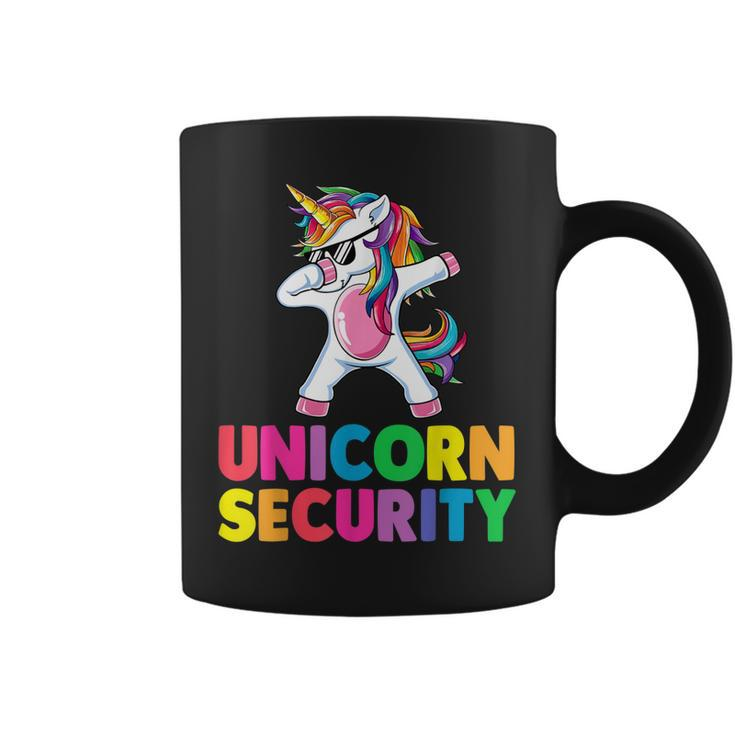 Halloween Dad Mom Daughter Adult Costume Unicorn Security  Coffee Mug