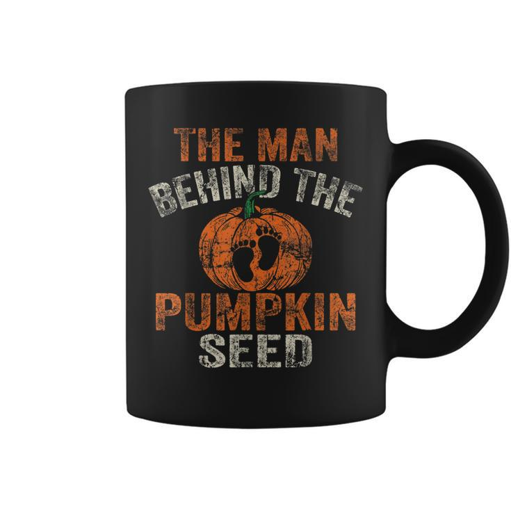 Halloween Pregnancy Dad The Man Behind The Pumpkin Seed Coffee Mug