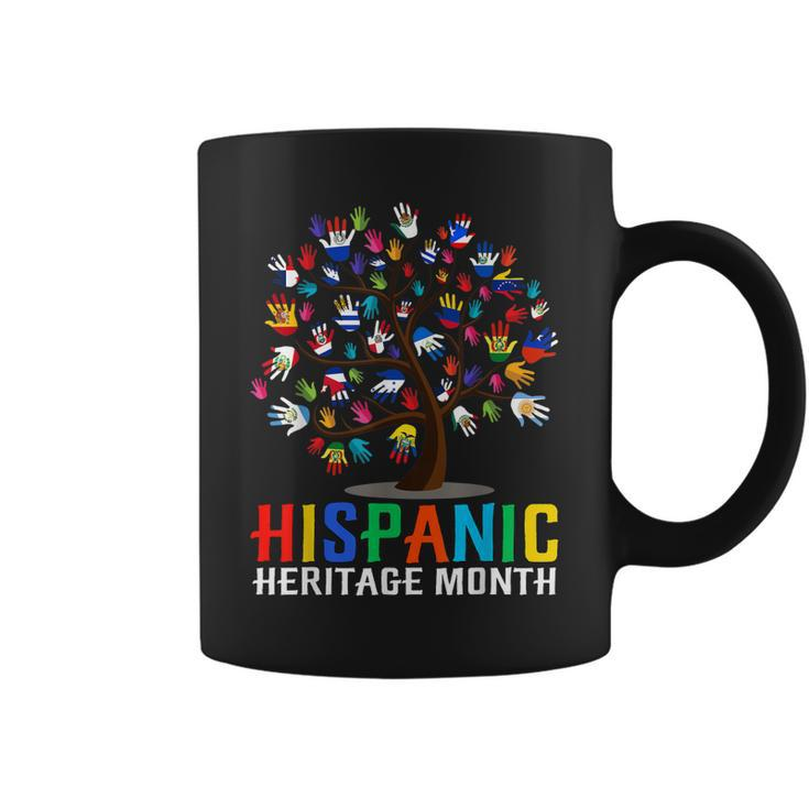 Hand Flag Tree Root Latino National Hispanic Heritage Month  Coffee Mug