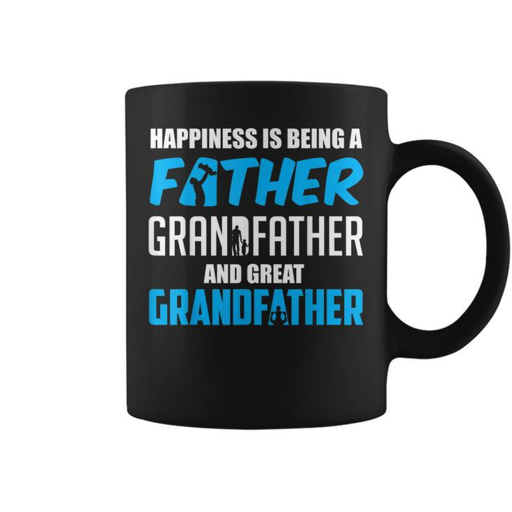 Happiness Is Being A Father Great Grandfather Coffee Mug