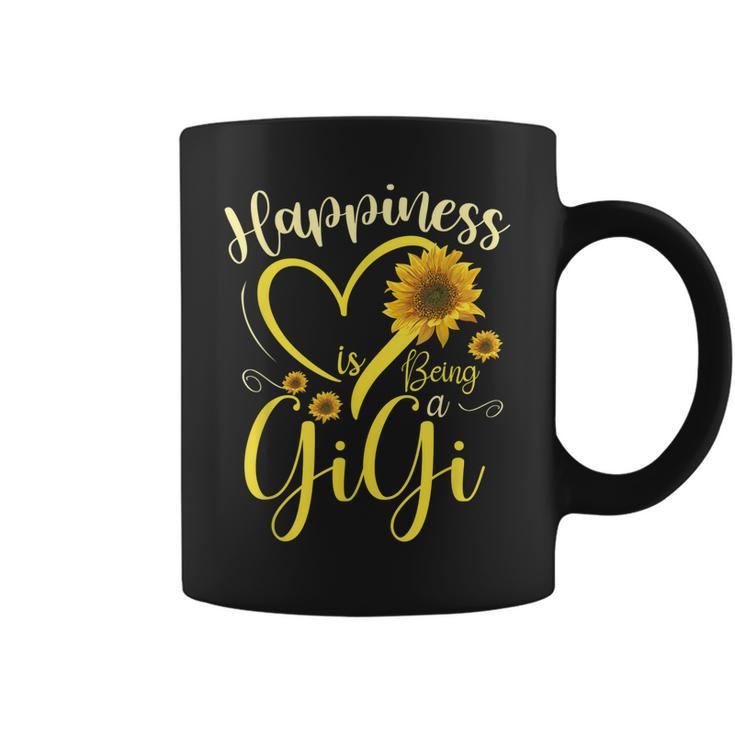 Happiness Is Being A Gigi Sunflower Mothers Day Grandma  Coffee Mug