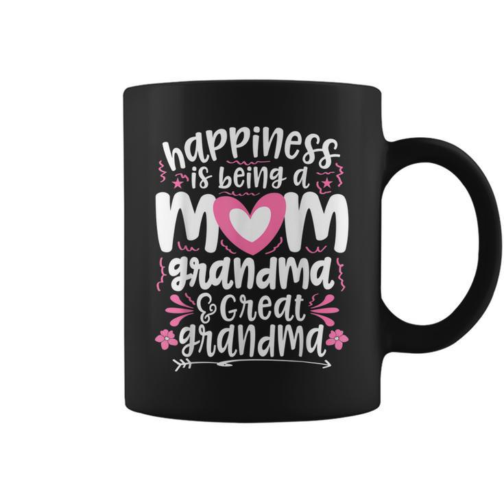 Happiness Is Being A Mom Great Grandma  Coffee Mug