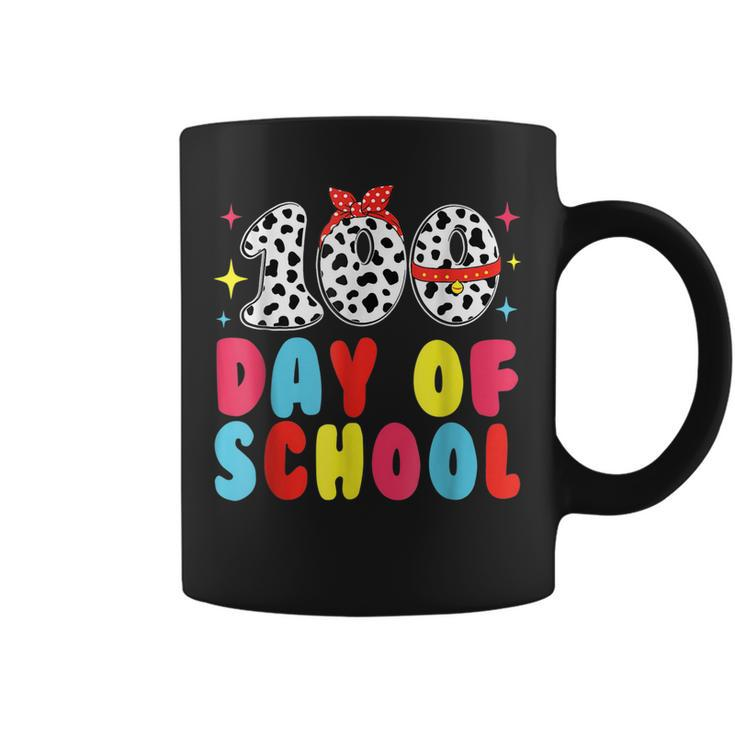 Happy 100 Day Of School Students Kids Dalmatian Dog Teachers  Coffee Mug