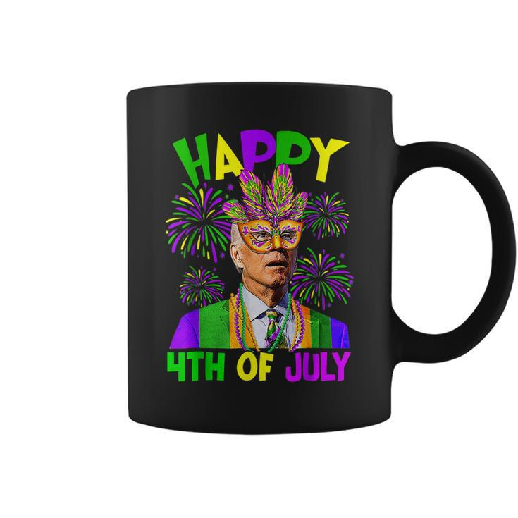Happy 4Th Of July Joe Biden Mardi Gras Party Carnival  Coffee Mug