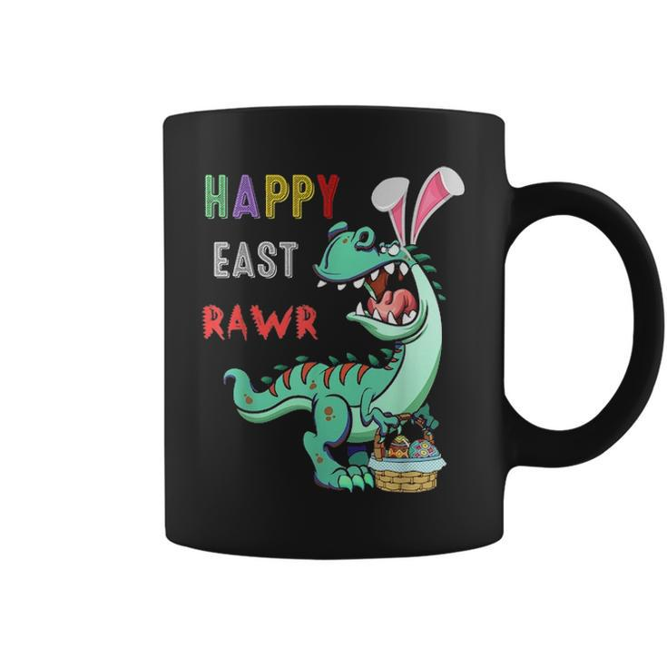Happy Easter Bunny T Rex Eggs Hunting Rabbit Egg Coffee Mug