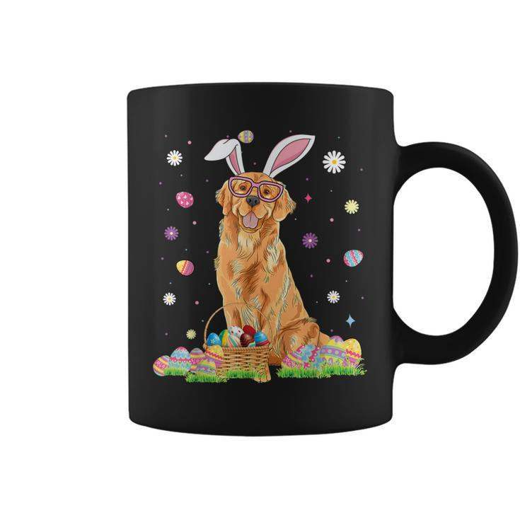 Happy Easter Cute Golden Retriever Bunny Ears Dog Lovers  Coffee Mug