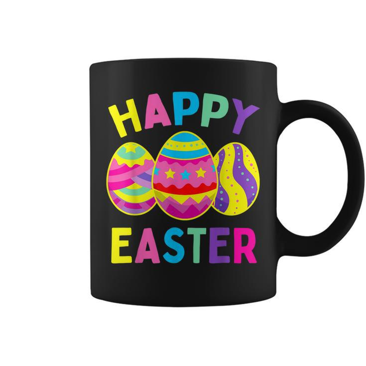 Happy Easter Day Cute Colorful Egg Hunting Women Boys Girls Coffee Mug