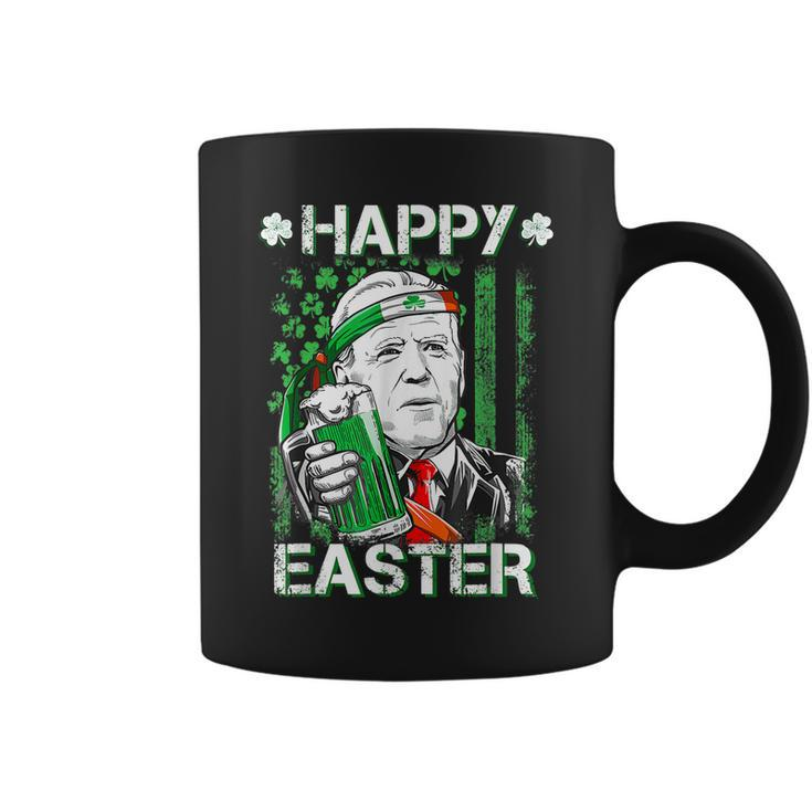 Happy Easter Leprechaun Biden St Patricks Day Shamrock Mens  Coffee Mug