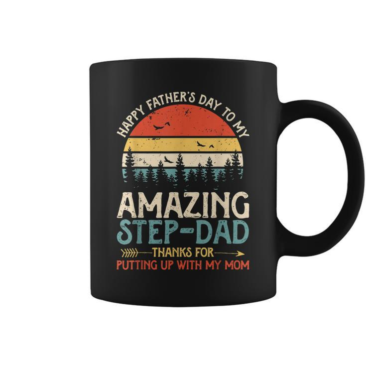 Happy Fathers Day To My Amazing Stepdad  Father Day Coffee Mug