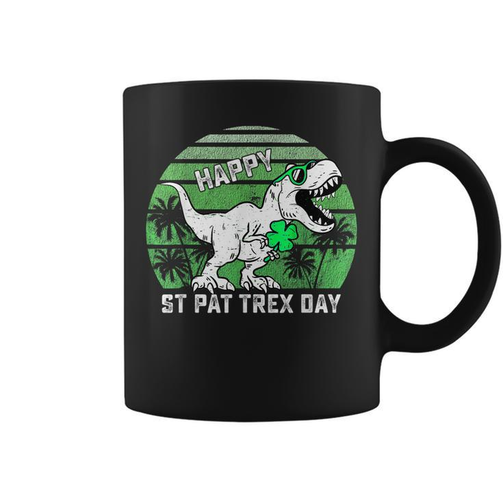 Happy St Pat T Rex Day Shamrock Dinosaur St Patricks Day  Coffee Mug