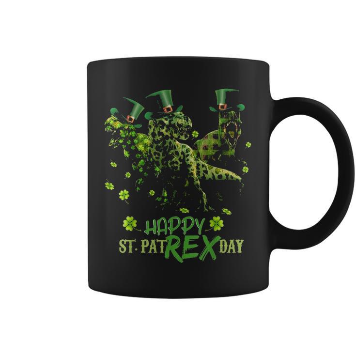 Happy St Patrex Day Funny Dinosaur T Rex St Patrick Coffee Mug