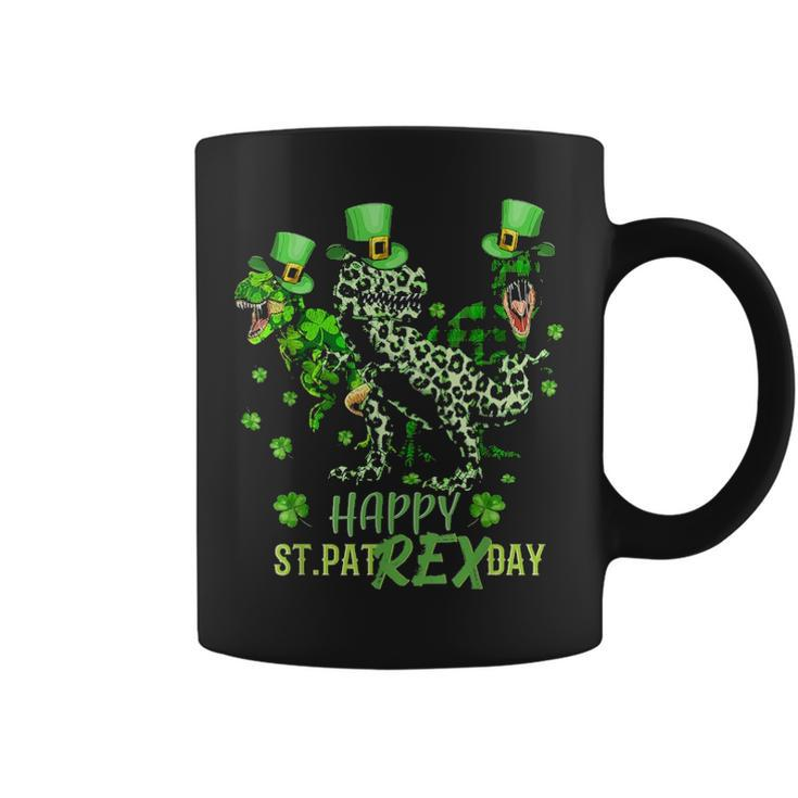 Happy St Patrex Day T Rex Lover Funny St Patricks Day Coffee Mug
