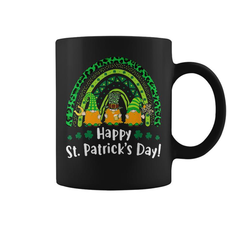 Happy St Patricks Day Rainbow Lucky Leopard Shamrock  Coffee Mug