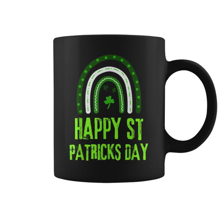 Happy St Patricks Day Rainbow Lucky Leopard Shamrock Irish  V3 Coffee Mug