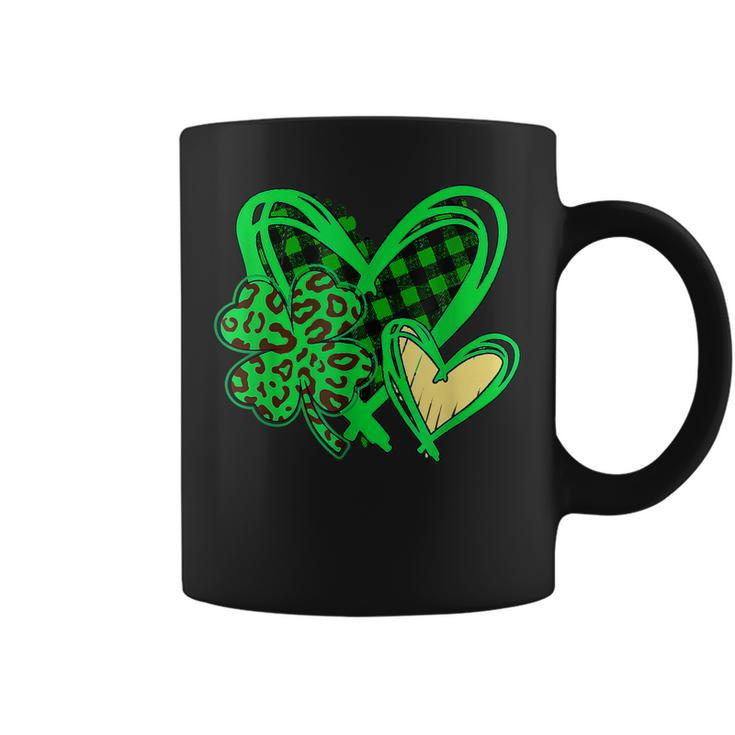 Happy St Patricks Day ShamrockHeart Pajama Patricks Day  Coffee Mug