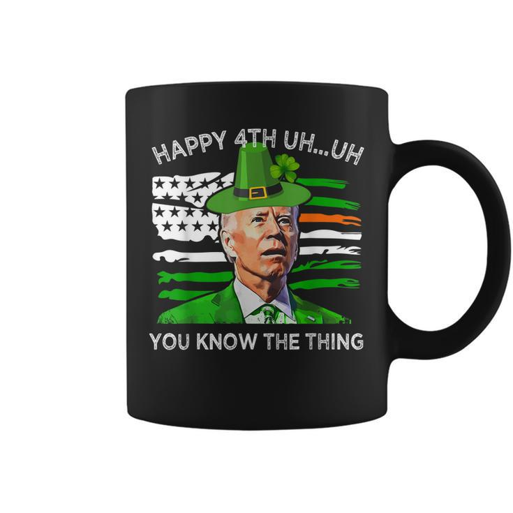 Happy Uh You Know The Thing Funny Joe Biden St Patricks Day  Coffee Mug