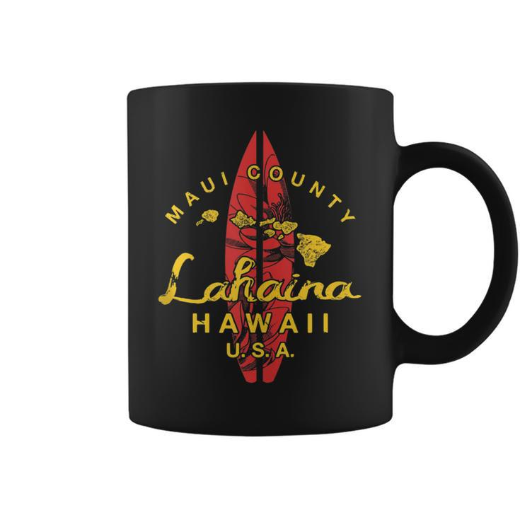 Hawaii Lahaina Maui Vintage Hawaiian Islands Surf  Coffee Mug