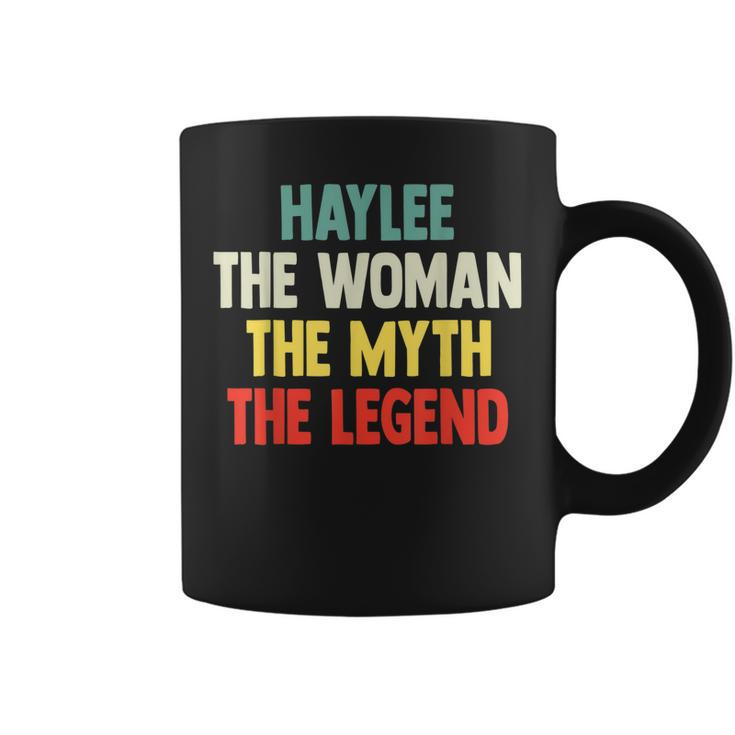 Haylee The Woman The Myth The Legend  Gift For Haylee Coffee Mug