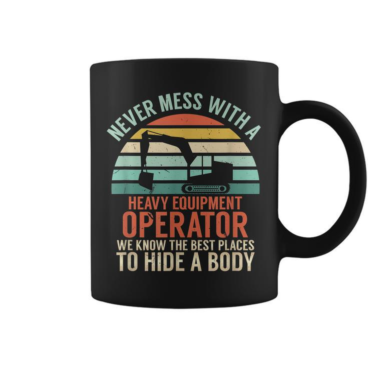 Heavy Equipment Operator Joke | Mechanic & Operator Coffee Mug
