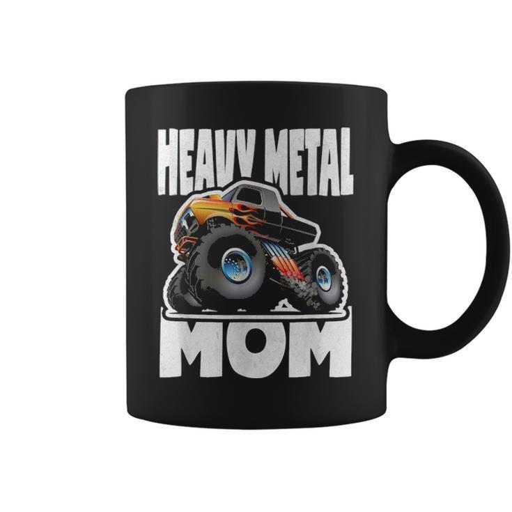 Heavy Metal Mom Retro Monster Truck Music Mother Coffee Mug