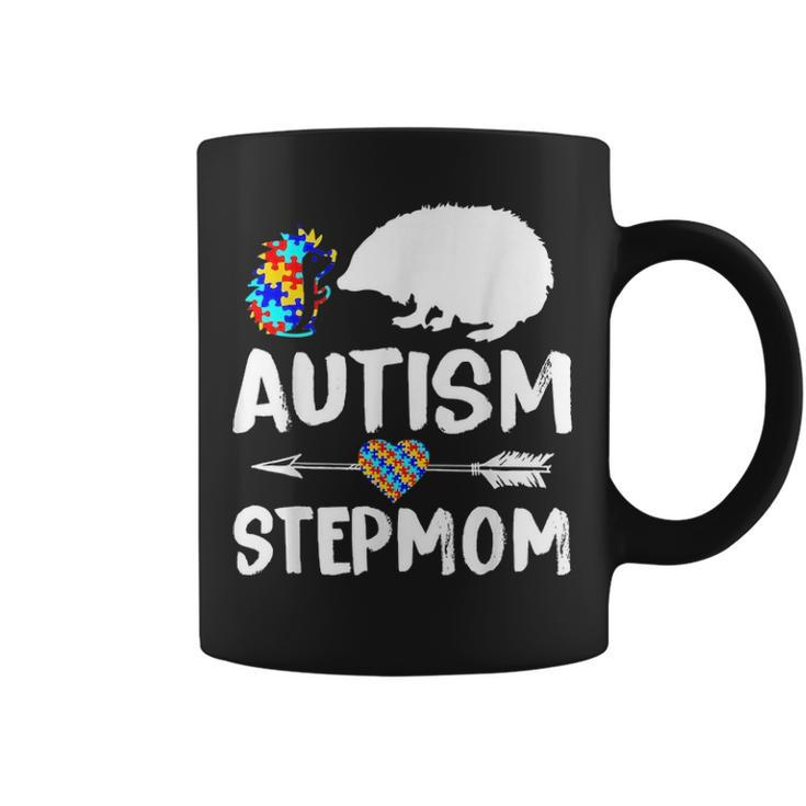 Hedgehog Autism Step Mom Love Autism Awareness  Coffee Mug