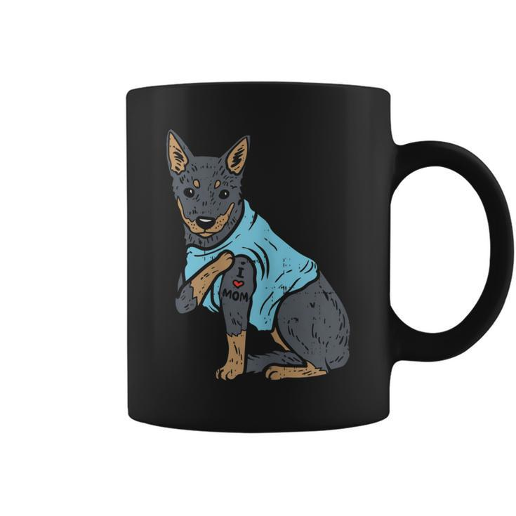 Heeler I Love Mom Animal Pet Red Blue Cattle Dog Women Gift  Gift For Womens Coffee Mug