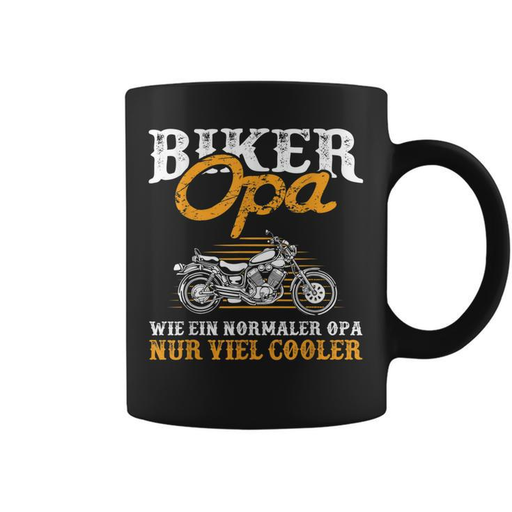 Herren Biker Opa Cooler Motorrad Fahrer Großvater Geschenk Tassen