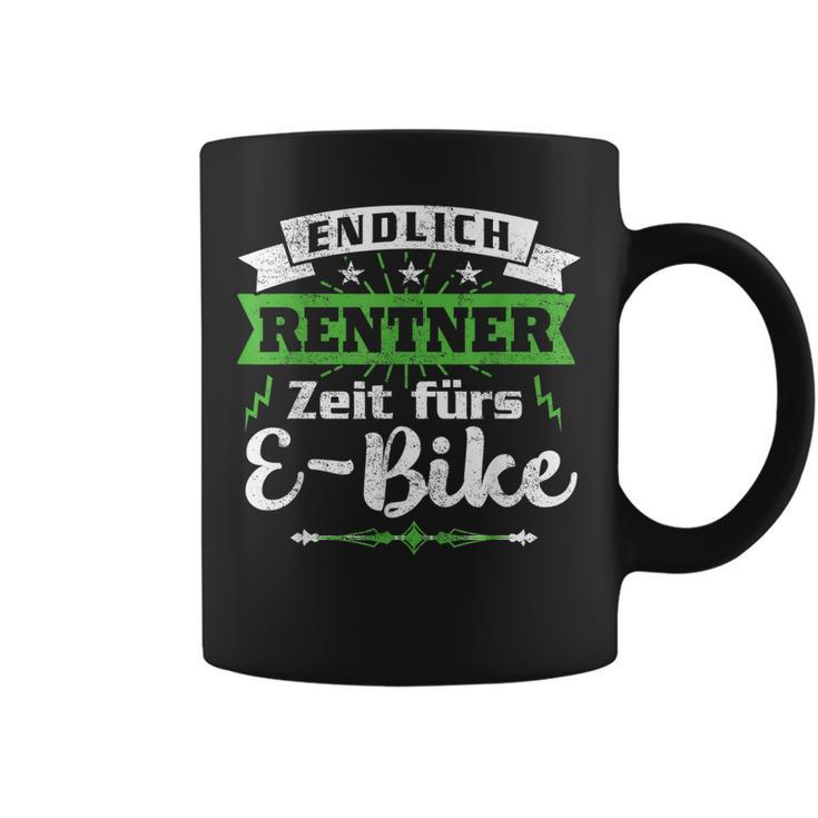 Herren Endlich Rentner Zeit Fürs E-Bike Radfahrer Tassen