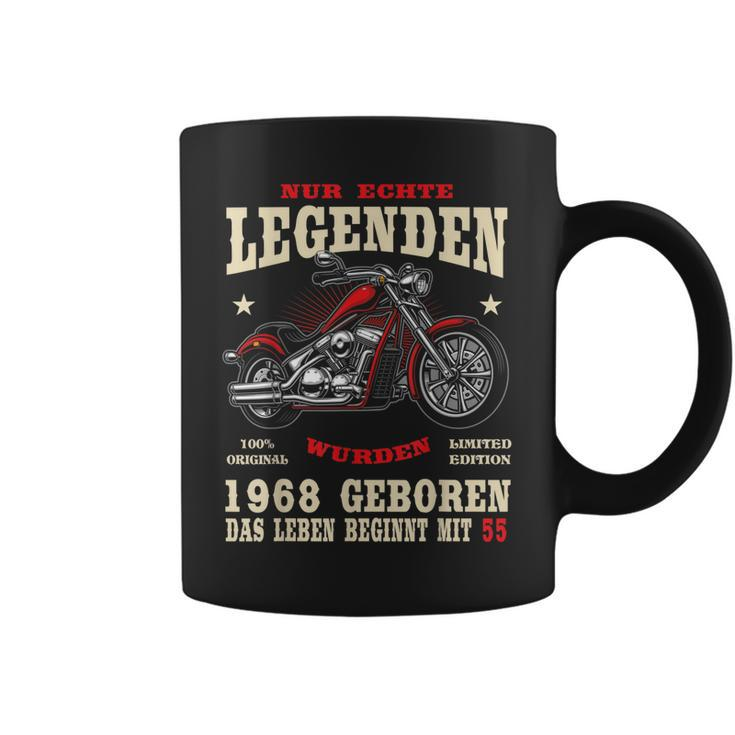 Herren Tassen zum 55. Geburtstag, Biker & Motorrad Chopper Motiv 1968