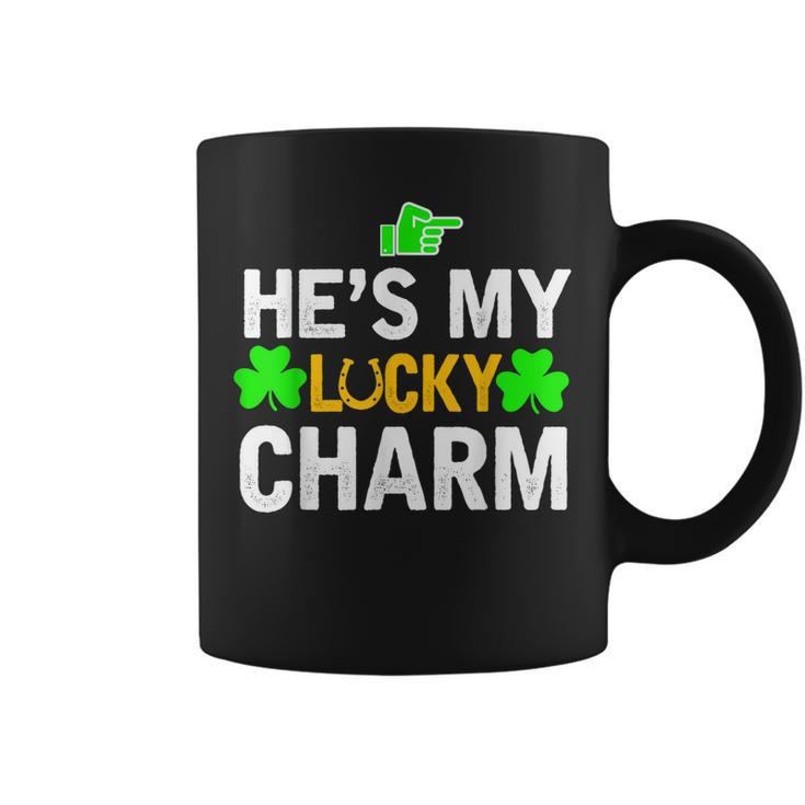 Hes My Lucky Charm Matching St Patricks Day Couple Gifts  Coffee Mug