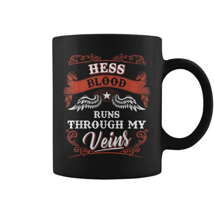 Hess Blood Runs Through My Veins Family Christmas  Coffee Mug