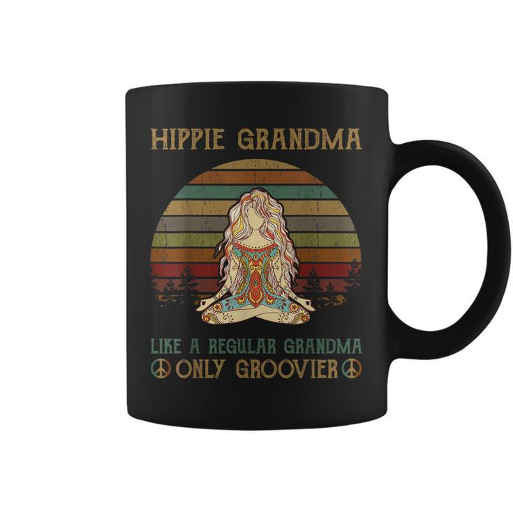Hippie Grandma Like A Regular Grandma Vintage Coffee Mug
