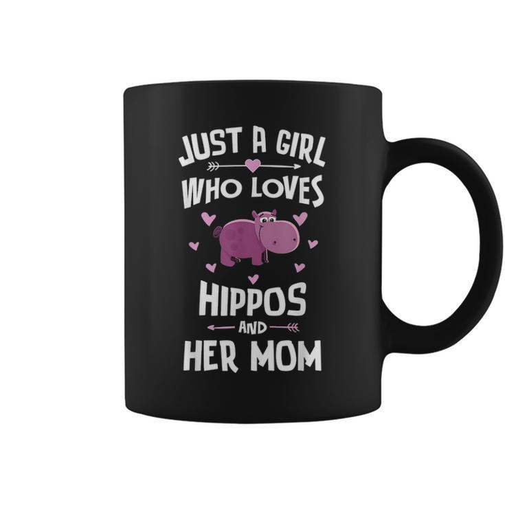 Hippos And Her Mom Gifts For Girls Women Coffee Mug