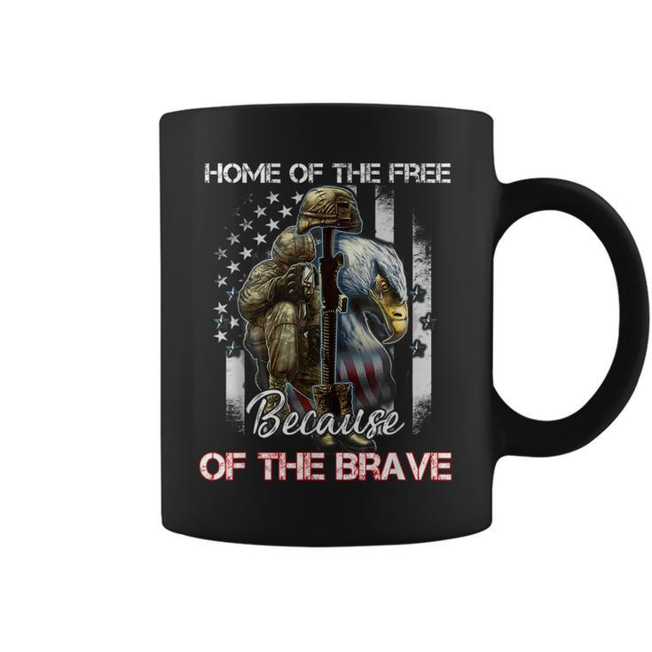 Home Of The Free Because Of The Brave Veterans Coffee Mug