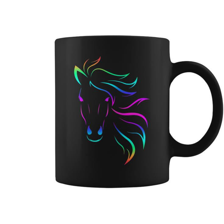 Horse Lovers Horseback Riding Equestrian Colorful Coffee Mug