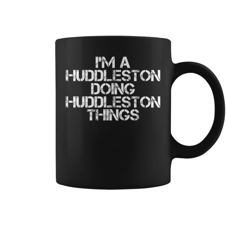 Huddleston Funny Surname Family Tree Birthday Reunion Gift  Coffee Mug