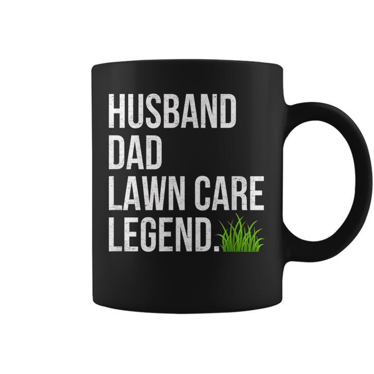 Husband Dad Lawn Care Legend Yard Work Fathers Day Christmas Coffee Mug