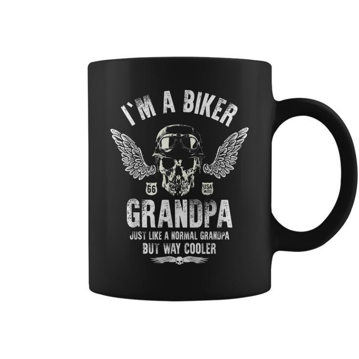 I Am A Biker Grandpa Just Like A Normal Grandpa Coffee Mug