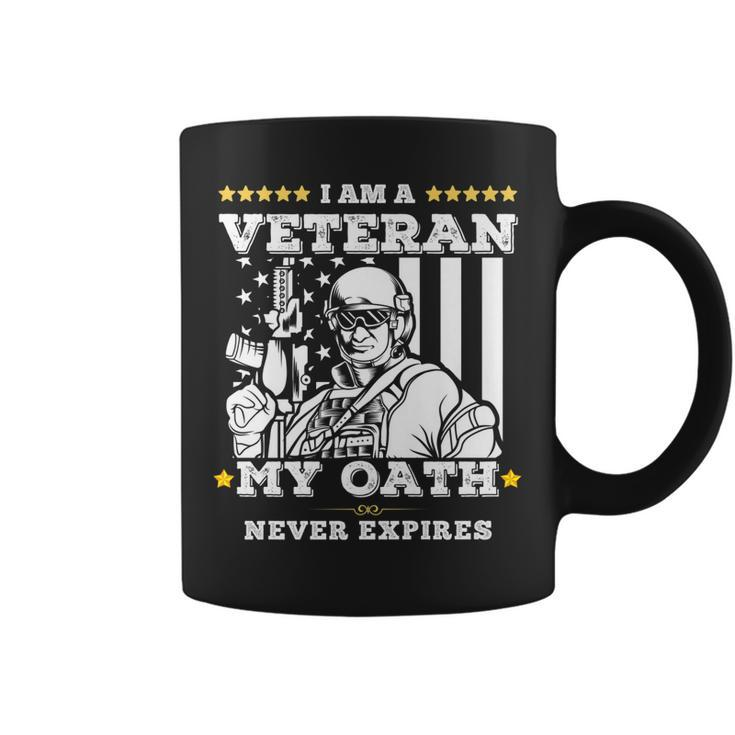 I Am A Veteran My Oath Never Expires Veteran Day Gift   V2 Coffee Mug