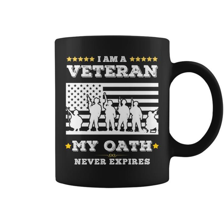 I Am A Veteran My Oath Never Expires Veteran Day Gift   V8 Coffee Mug
