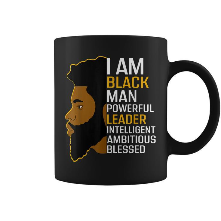 I Am Black Man Powerful Leader Black King African American  V2 Coffee Mug