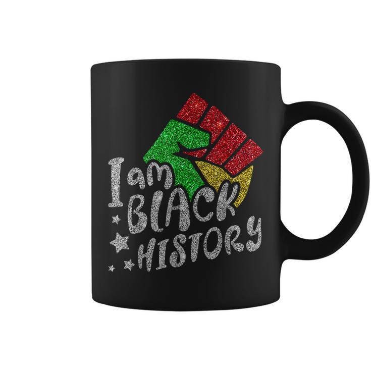 I Am Black Woman Blm Melanin Educated Black History Month  Coffee Mug
