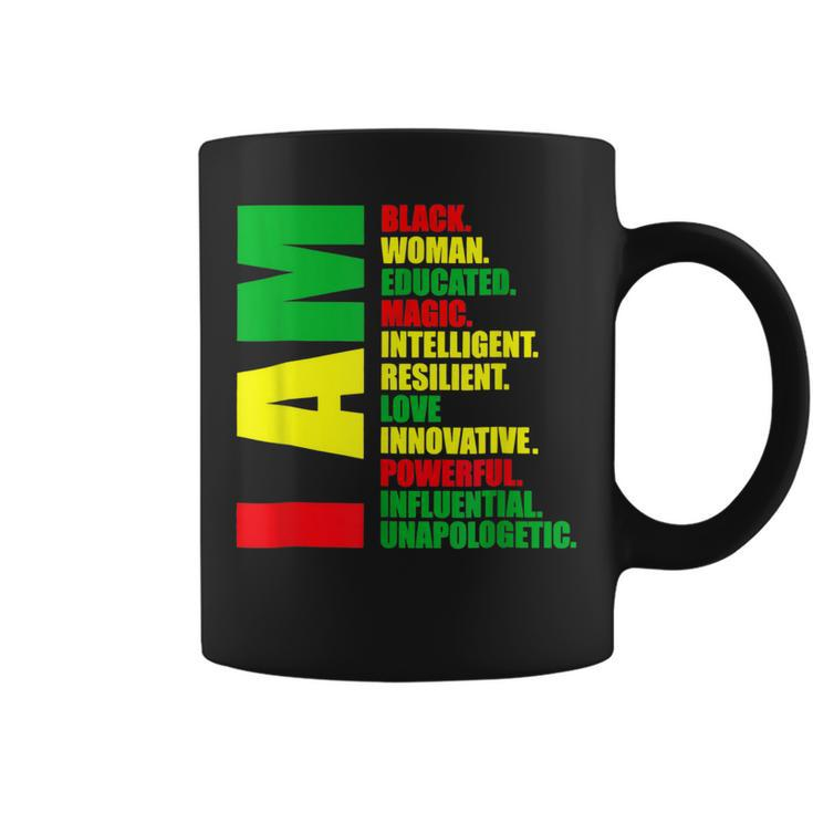 I Am Black Woman Educated Melanin Black History Month  V3 Coffee Mug