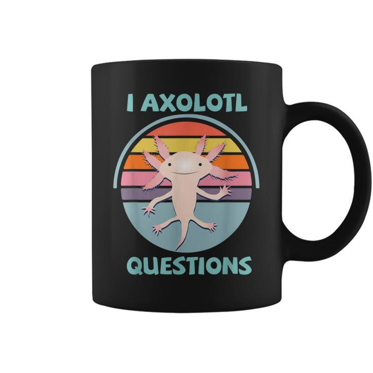 I Axolotl Questions Kawaii Funny Axolotl Lover Kids Boys Coffee Mug