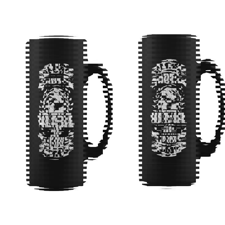 I Care About Volleyball And 3 People Volleyball Player Coffee Mug