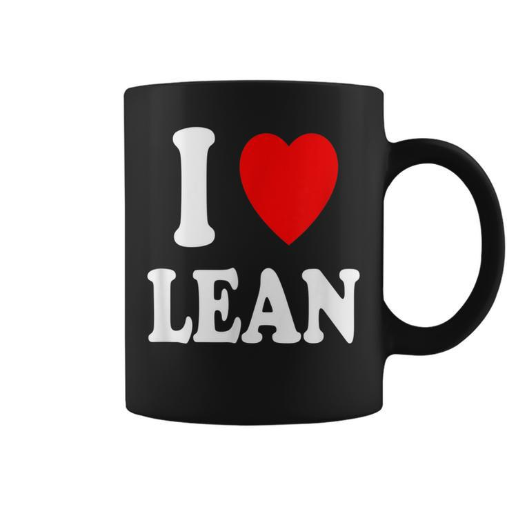 I Heart Love Lean  Coffee Mug